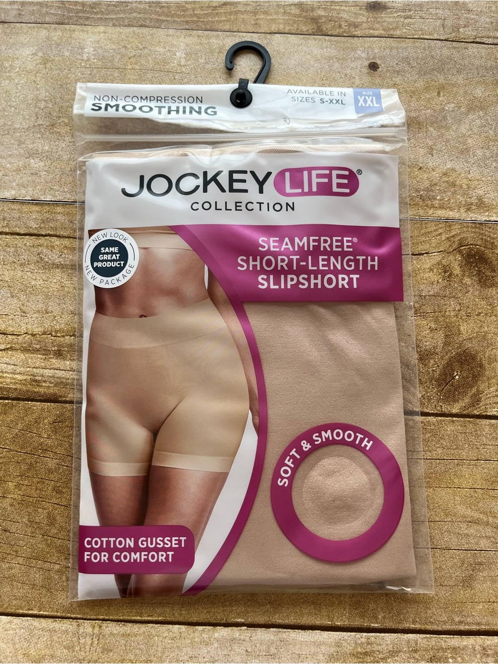 Jockey Life Seamfree Short-Length Slipshort Undergarment Nude Size XXL NWT